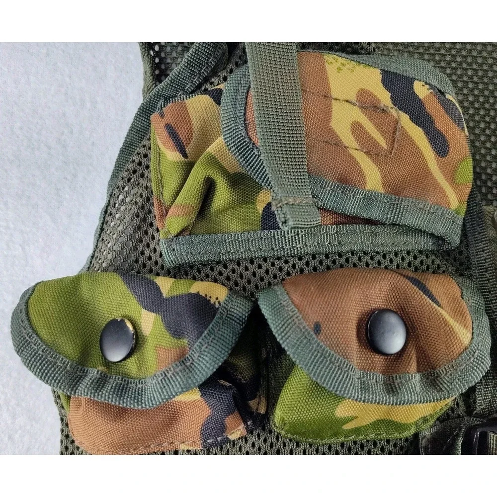 KOMBAT.UK Youth Med Camo Tactical Vest Holster Adjustable📸SEE‎ PICS📏📸
